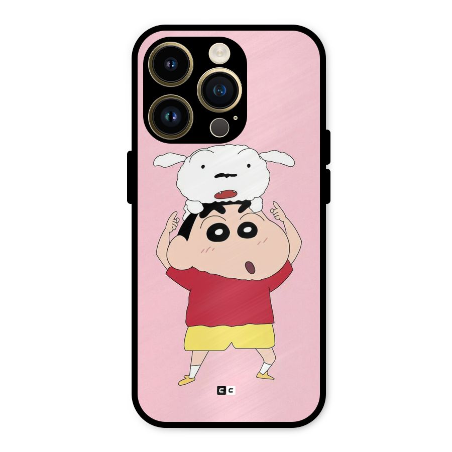 Cute Sheero Metal Back Case for iPhone 14 Pro
