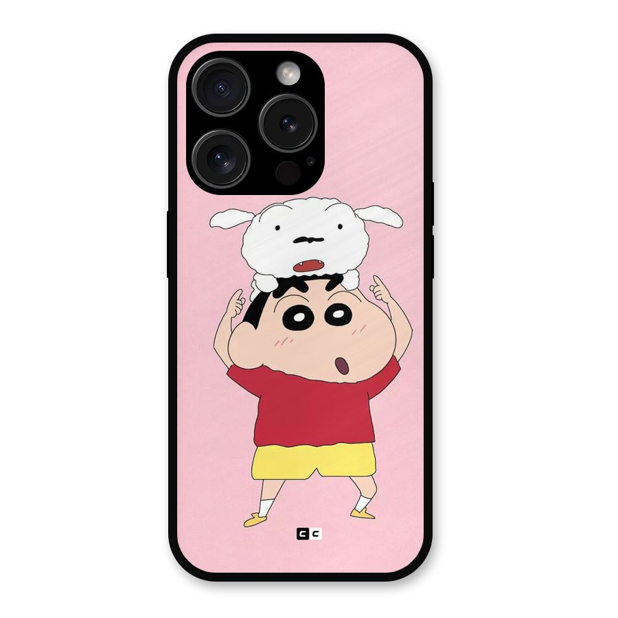 Cute Sheero Metal Back Case for iPhone 15 Pro