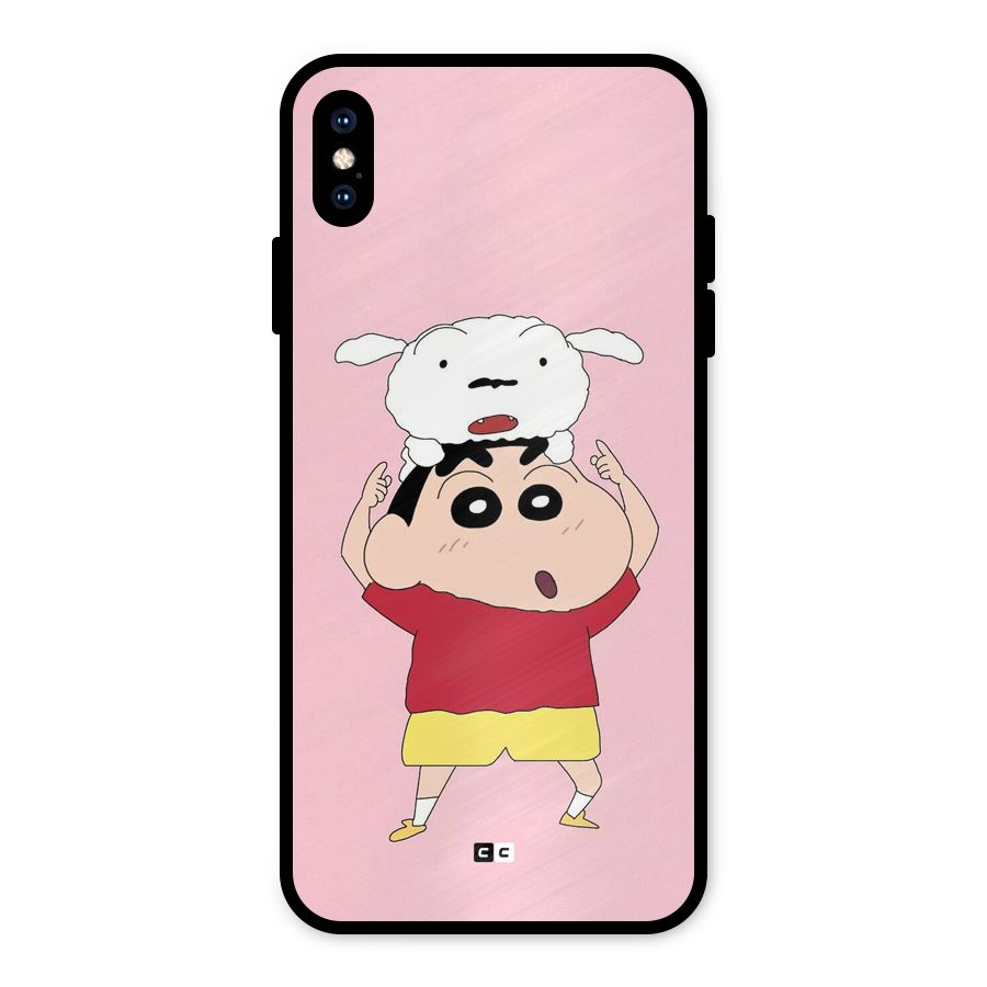 Cute Sheero Metal Back Case for iPhone XS Max