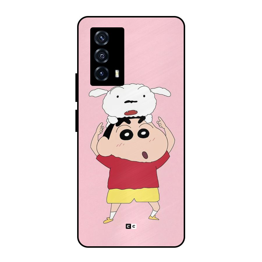 Cute Sheero Metal Back Case for iQOO Z5