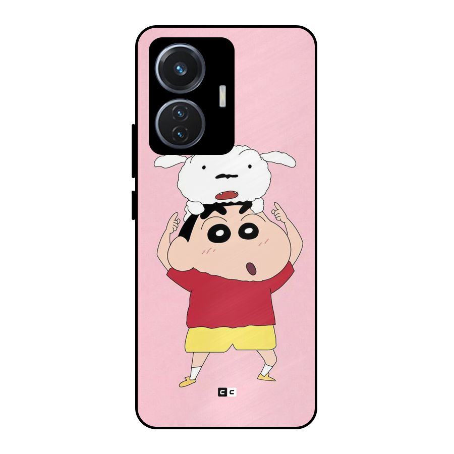 Cute Sheero Metal Back Case for iQOO Z6 44W