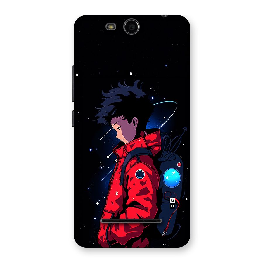 Cute Space Boy Back Case for Canvas Juice 3 Q392