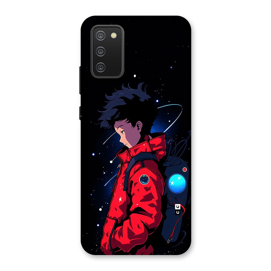 Cute Space Boy Back Case for Galaxy F02s