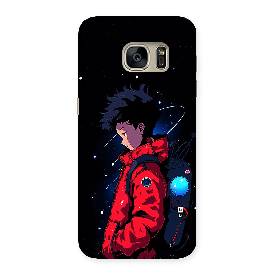 Cute Space Boy Back Case for Galaxy S7