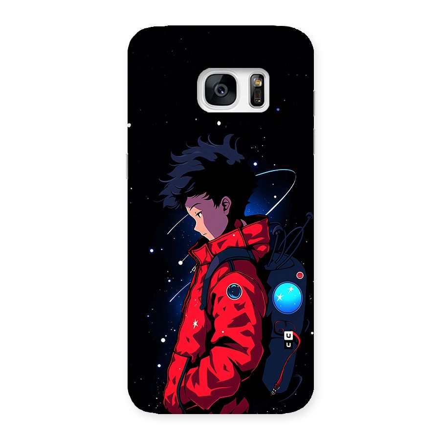 Cute Space Boy Back Case for Galaxy S7 Edge