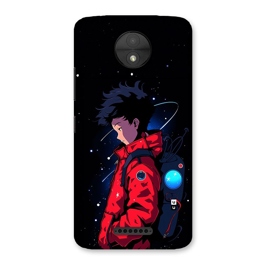 Cute Space Boy Back Case for Moto C