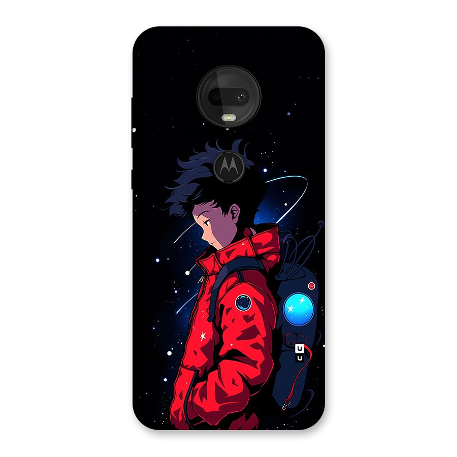 Cute Space Boy Back Case for Moto G7