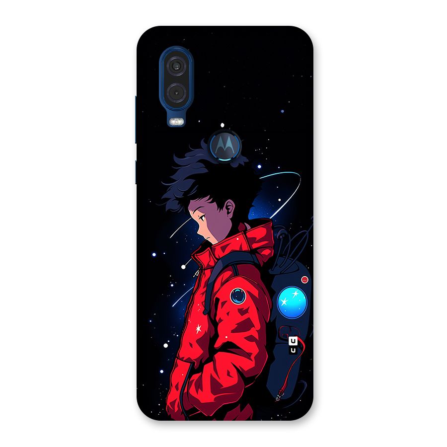 Cute Space Boy Back Case for Motorola One Vision