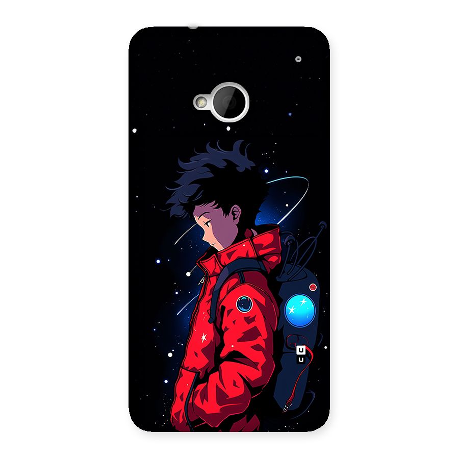 Cute Space Boy Back Case for One M7 (Single Sim)