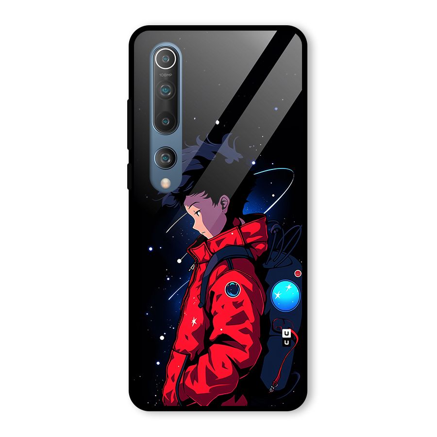 Cute Space Boy Glass Back Case for Mi 10