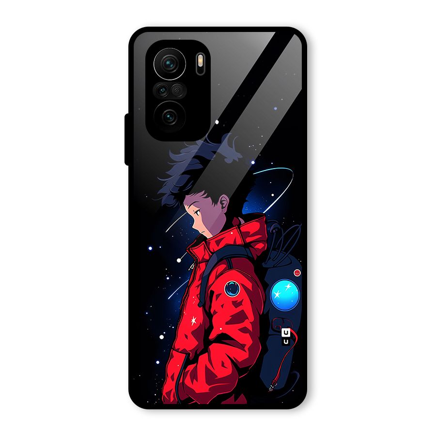 Cute Space Boy Glass Back Case for Mi 11x