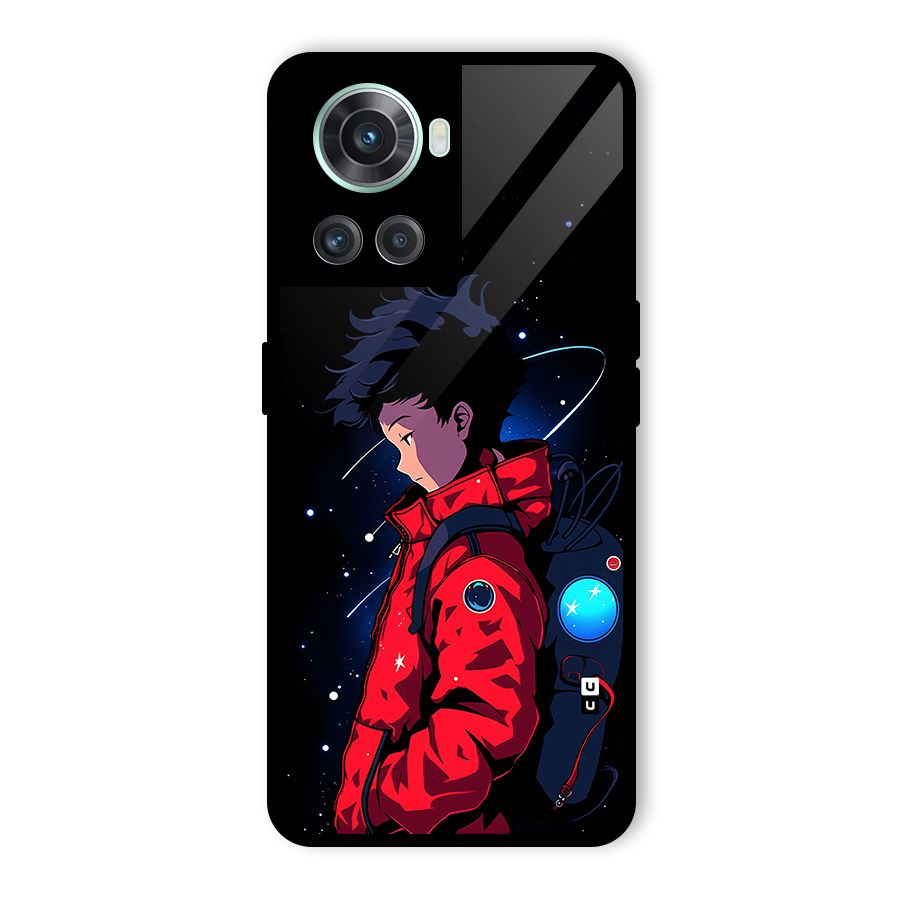 Cute Space Boy Glass Back Case for OnePlus 10R