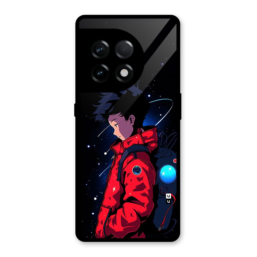 Cute Space Boy Glass Back Case for OnePlus 11R