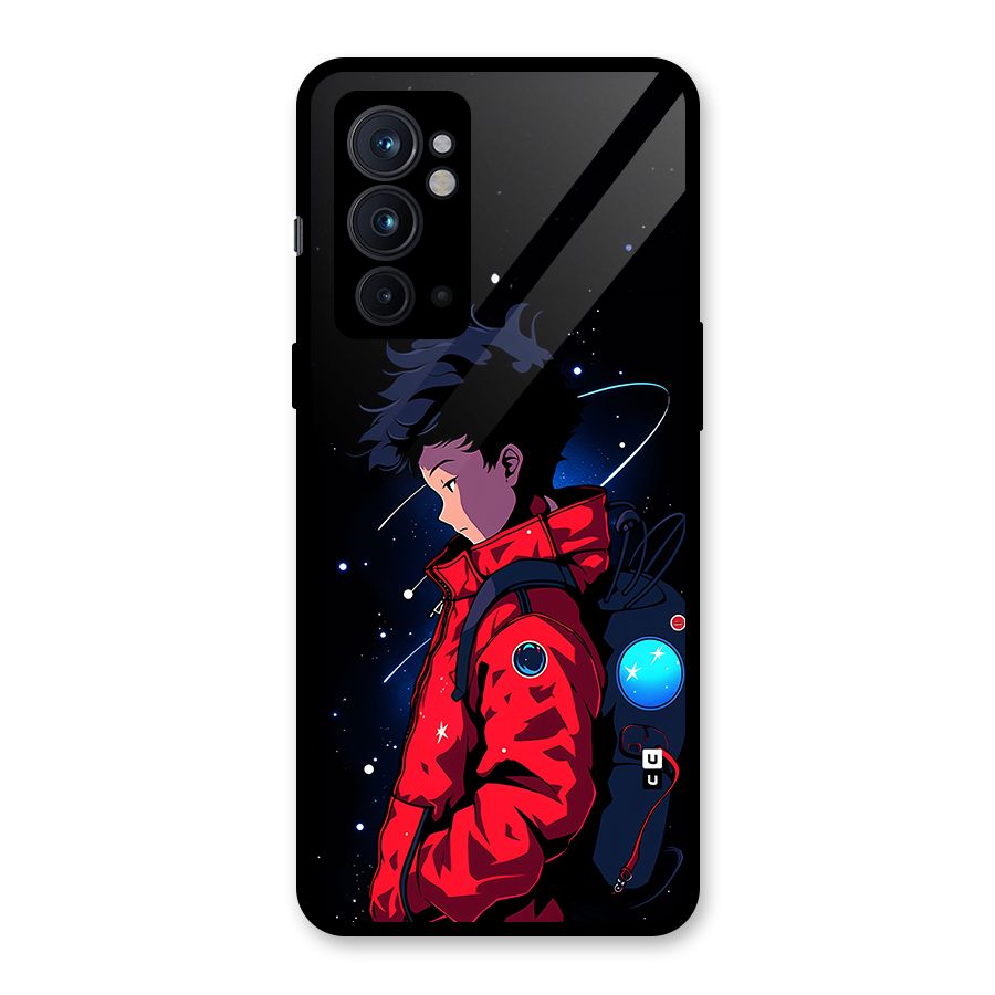 Cute Space Boy Glass Back Case for OnePlus 9RT 5G