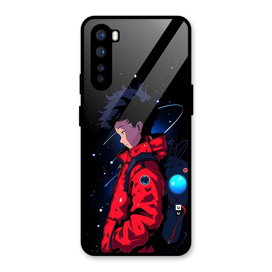 Cute Space Boy Glass Back Case for OnePlus Nord