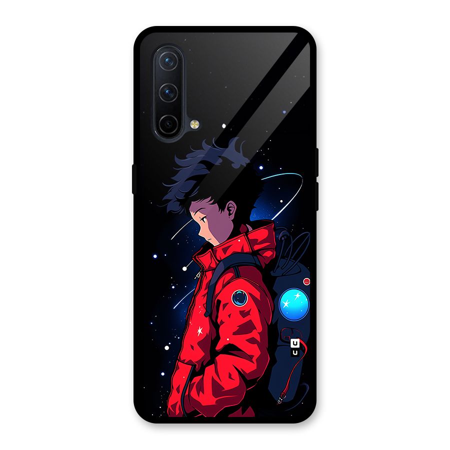 Cute Space Boy Glass Back Case for OnePlus Nord CE 5G