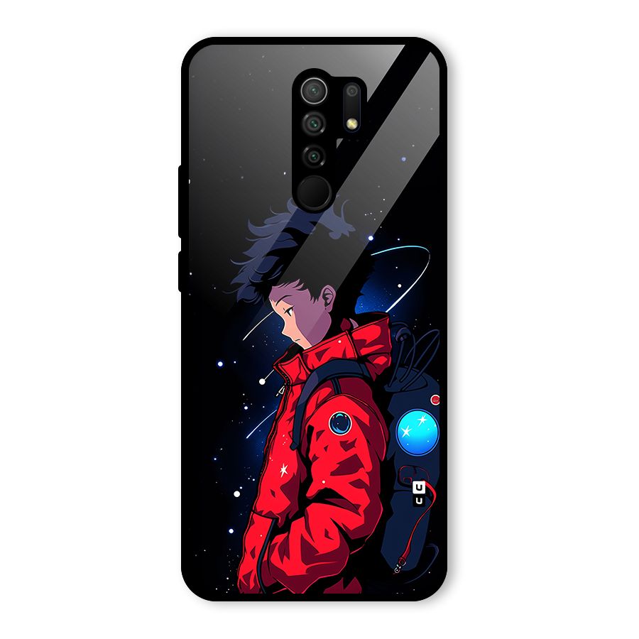 Cute Space Boy Glass Back Case for Poco M2