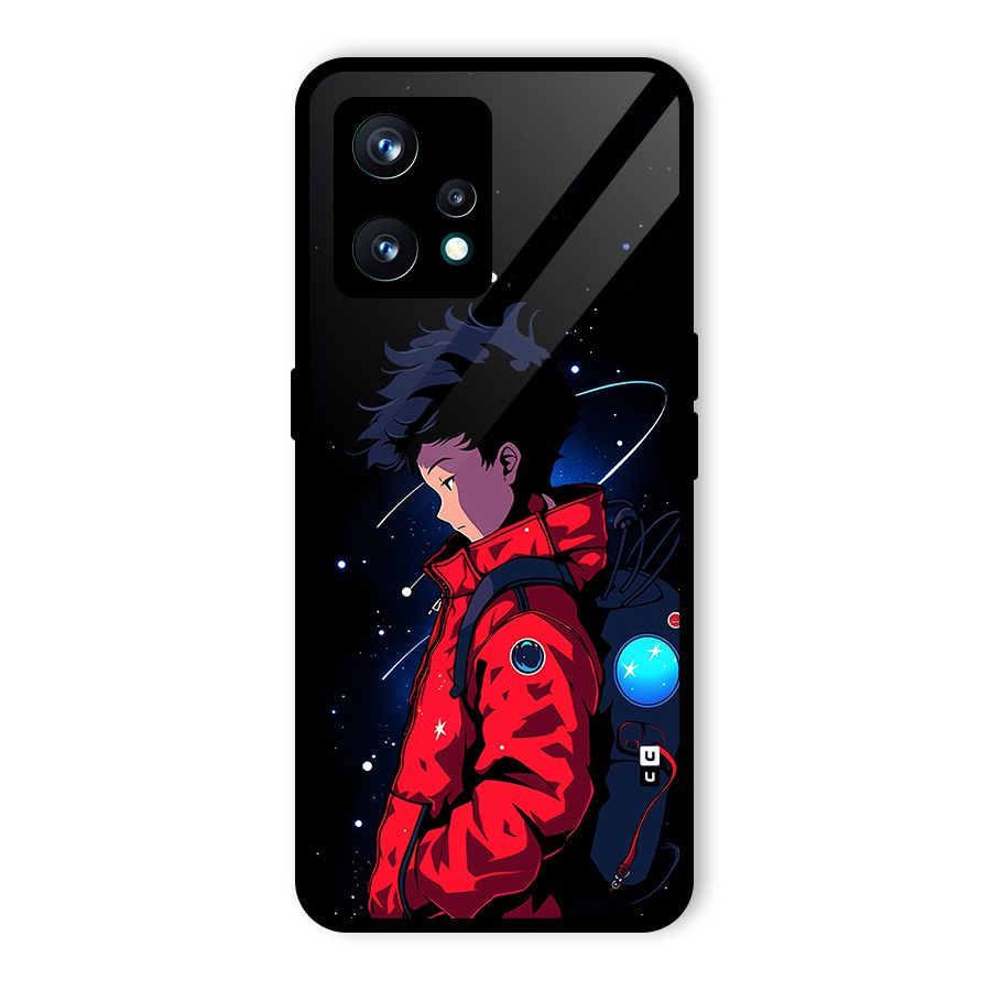 Cute Space Boy Glass Back Case for Realme 9 Pro Plus 5G