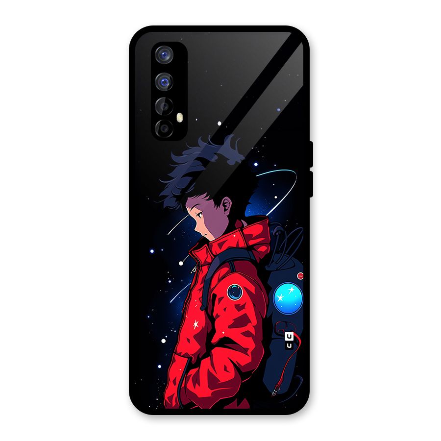 Cute Space Boy Glass Back Case for Realme Narzo 20 Pro