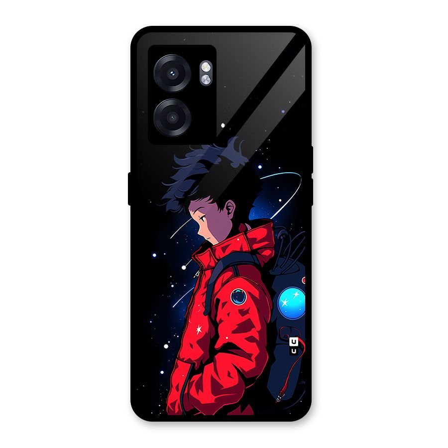Cute Space Boy Glass Back Case for Realme Narzo 50 5G