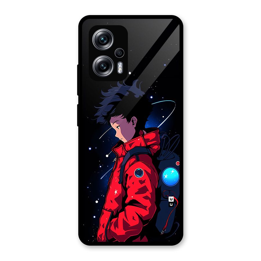 Cute Space Boy Glass Back Case for Redmi K50i