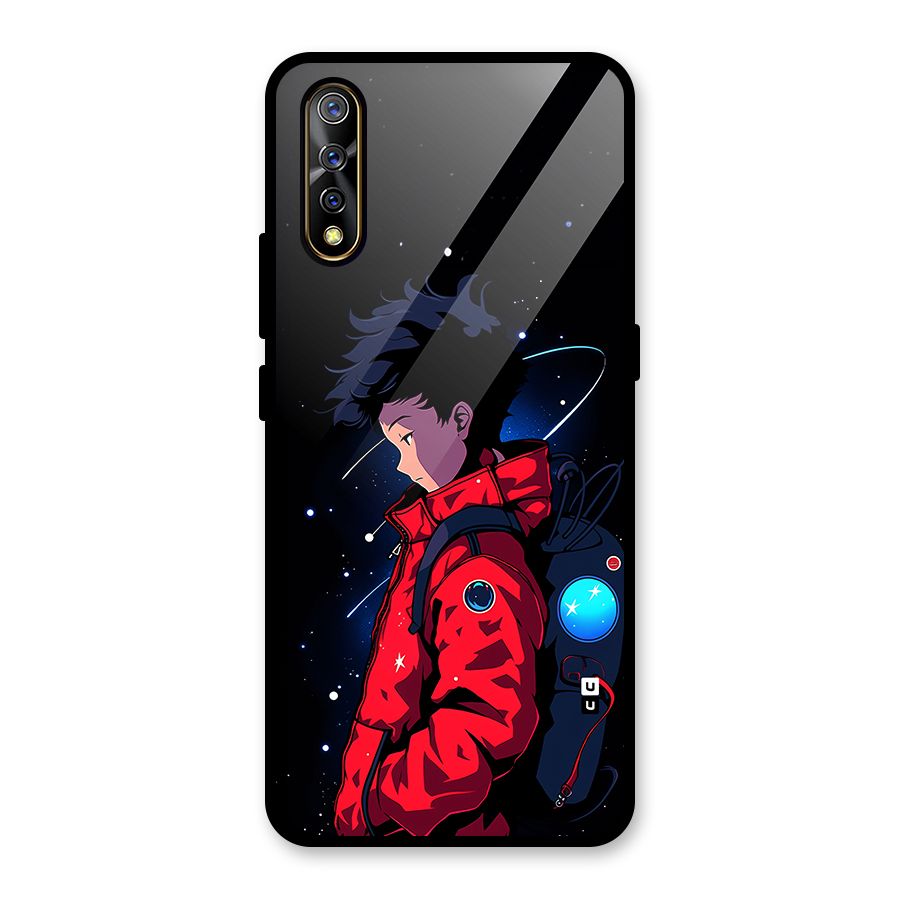 Cute Space Boy Glass Back Case for Vivo S1