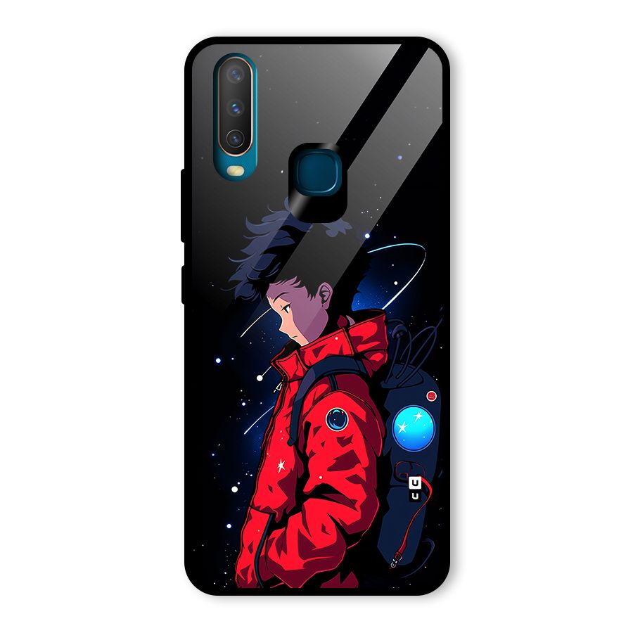 Cute Space Boy Glass Back Case for Vivo U10