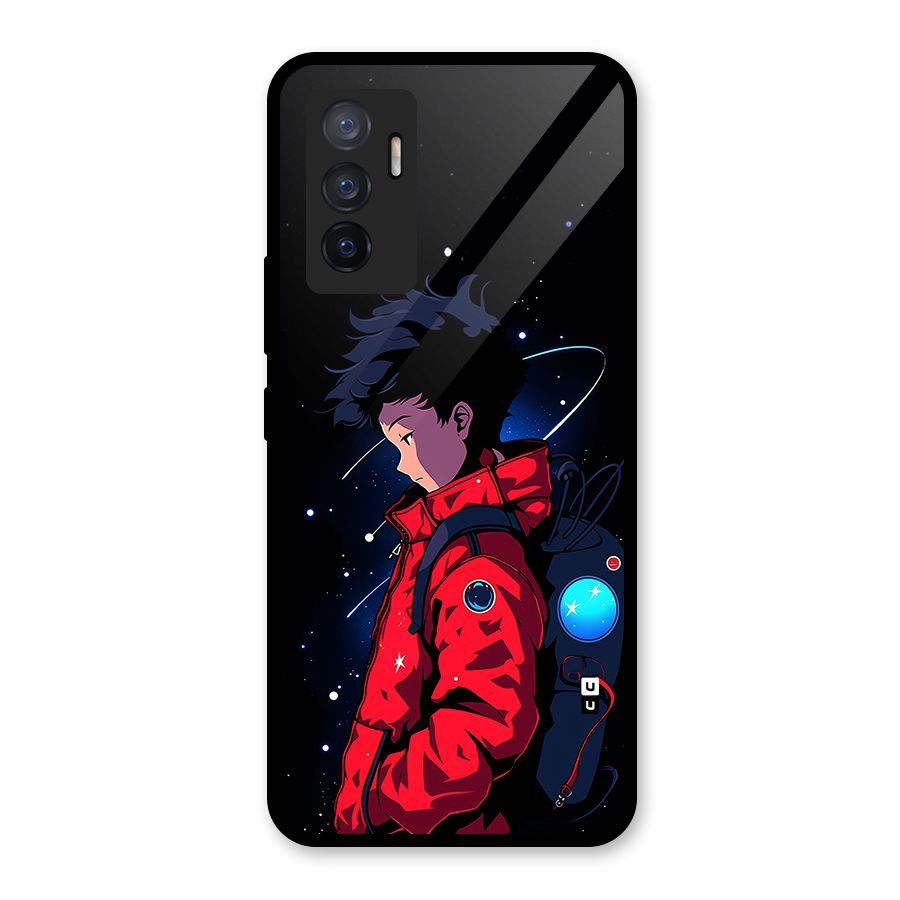 Cute Space Boy Glass Back Case for Vivo V23e