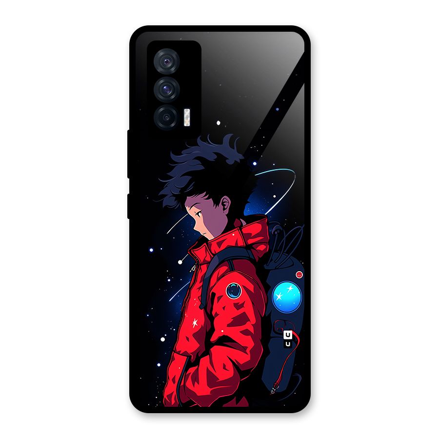 Cute Space Boy Glass Back Case for Vivo iQOO 7 5G