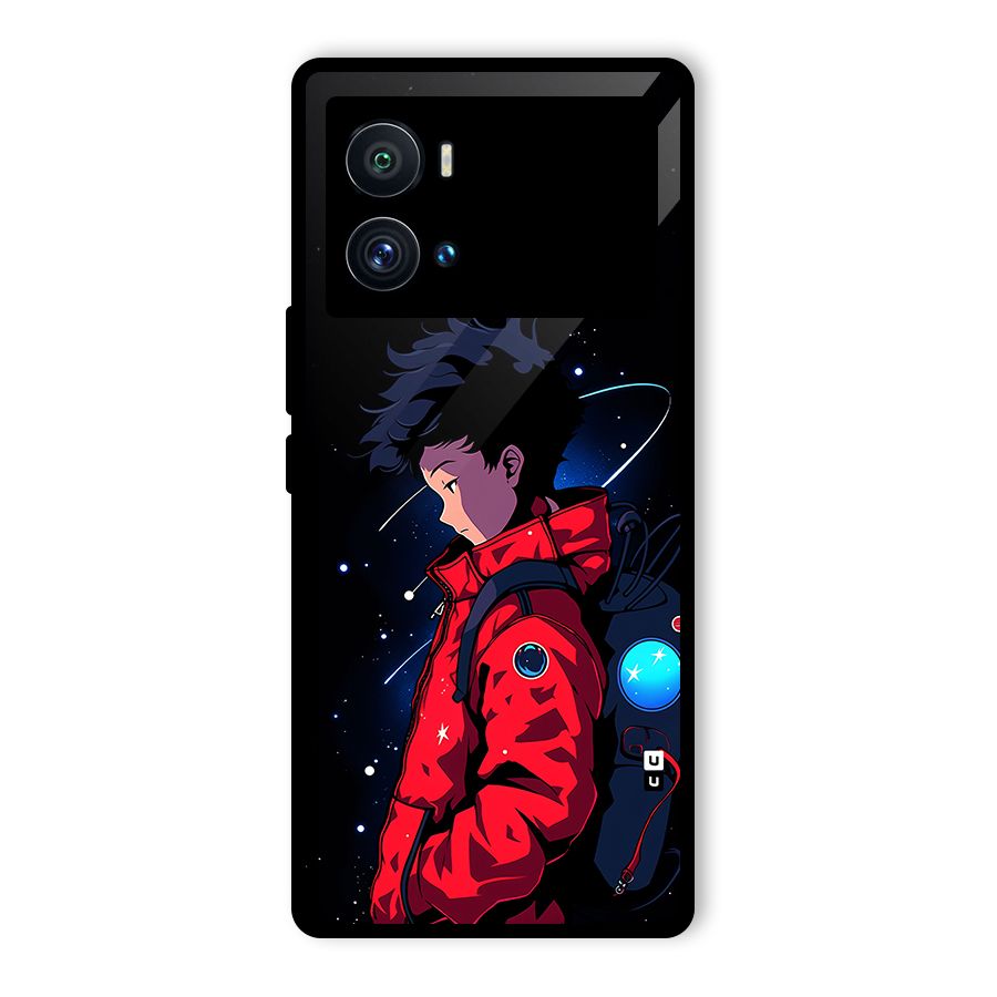 Cute Space Boy Glass Back Case for Vivo iQOO 9 Pro
