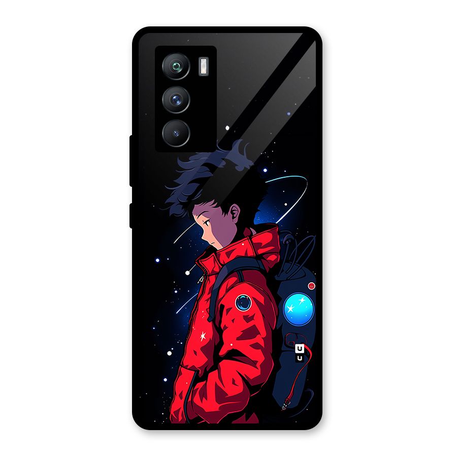 Cute Space Boy Glass Back Case for Vivo iQOO 9 SE