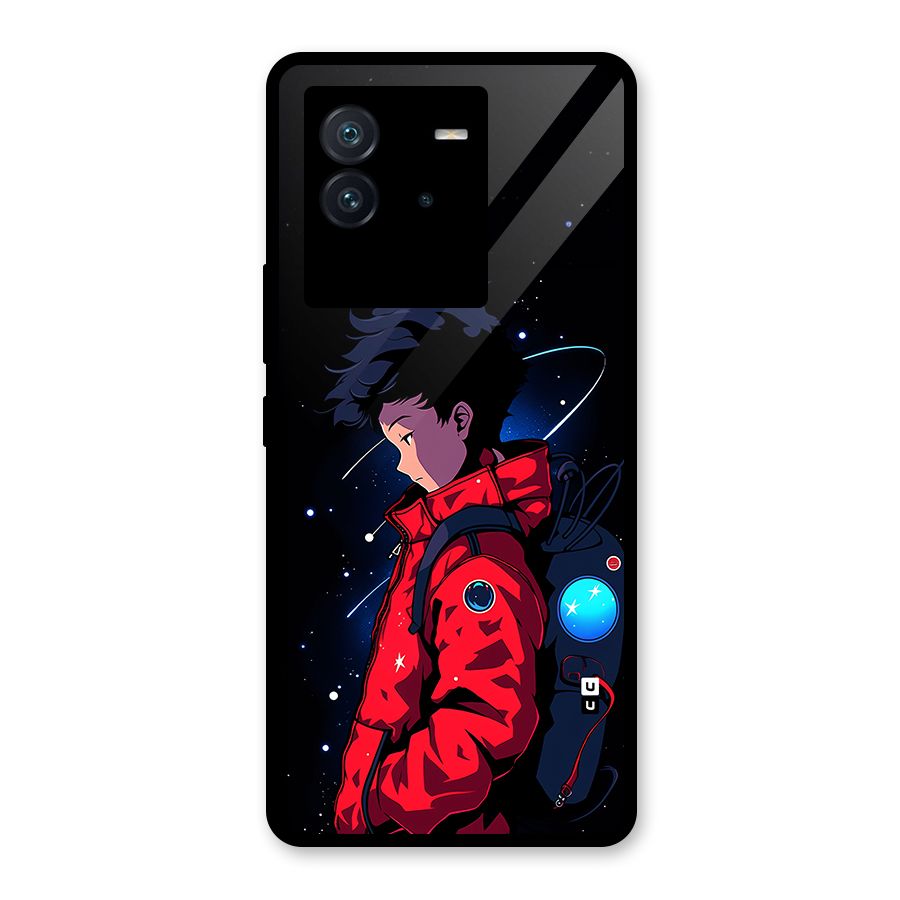 Cute Space Boy Glass Back Case for Vivo iQOO Neo 6 5G