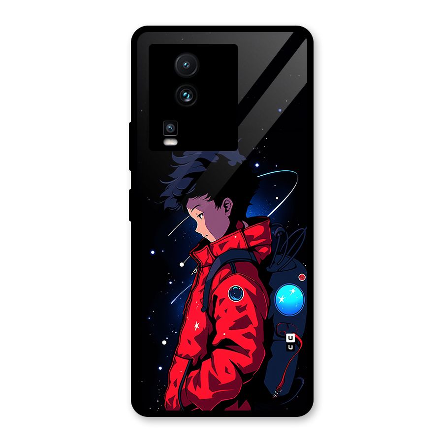 Cute Space Boy Glass Back Case for Vivo iQOO Neo 7