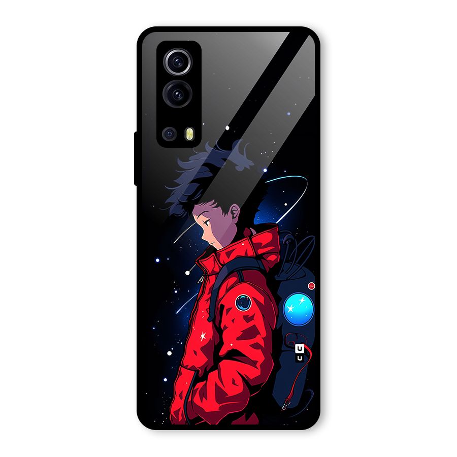 Cute Space Boy Glass Back Case for Vivo iQOO Z3