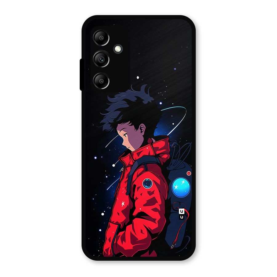 Cute Space Boy Metal Back Case for Galaxy A14 5G