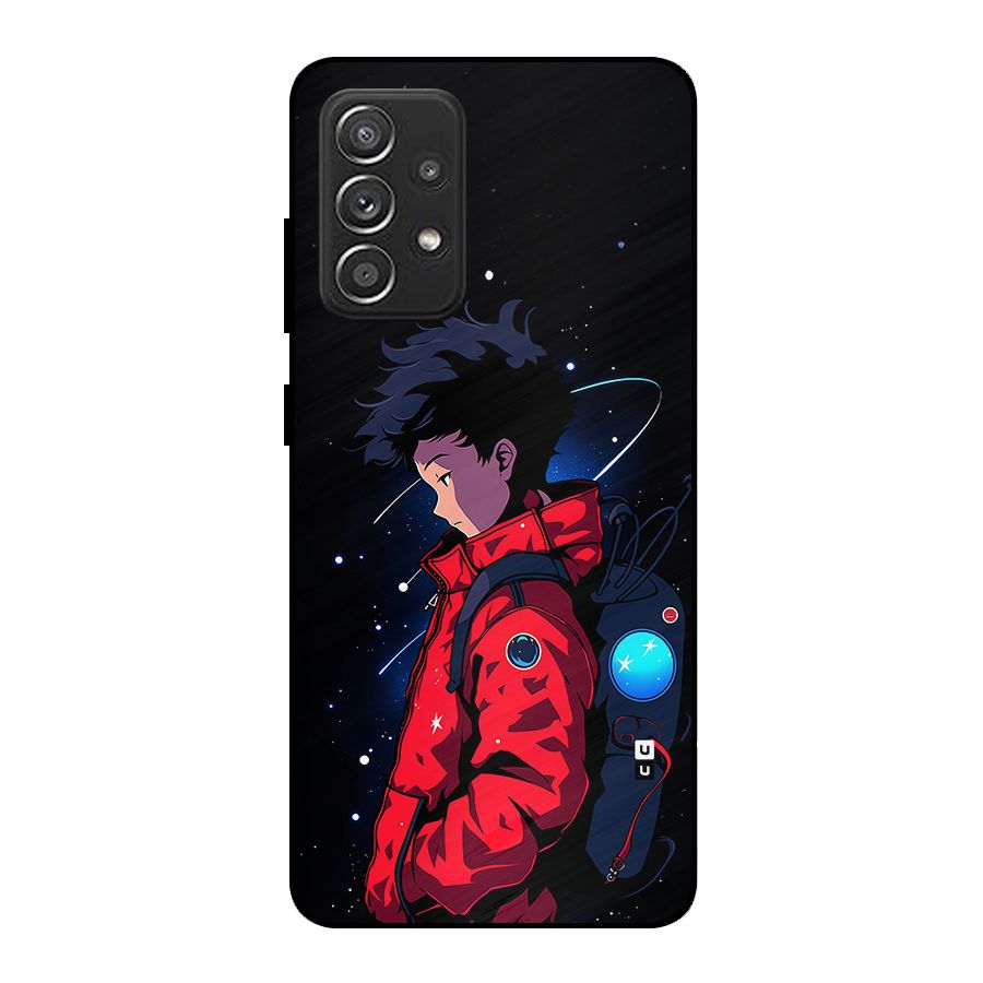 Cute Space Boy Metal Back Case for Galaxy A52s 5G