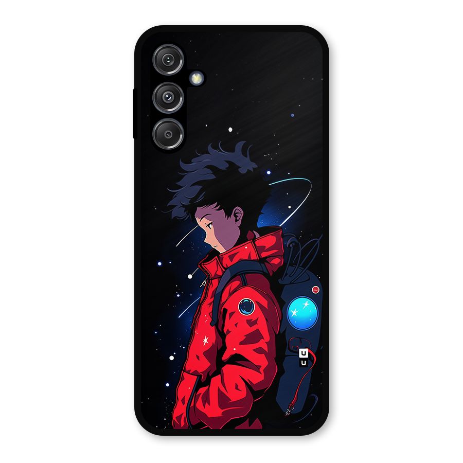 Cute Space Boy Metal Back Case for Galaxy M34 5G