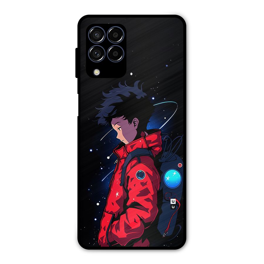 Cute Space Boy Metal Back Case for Galaxy M53 5G
