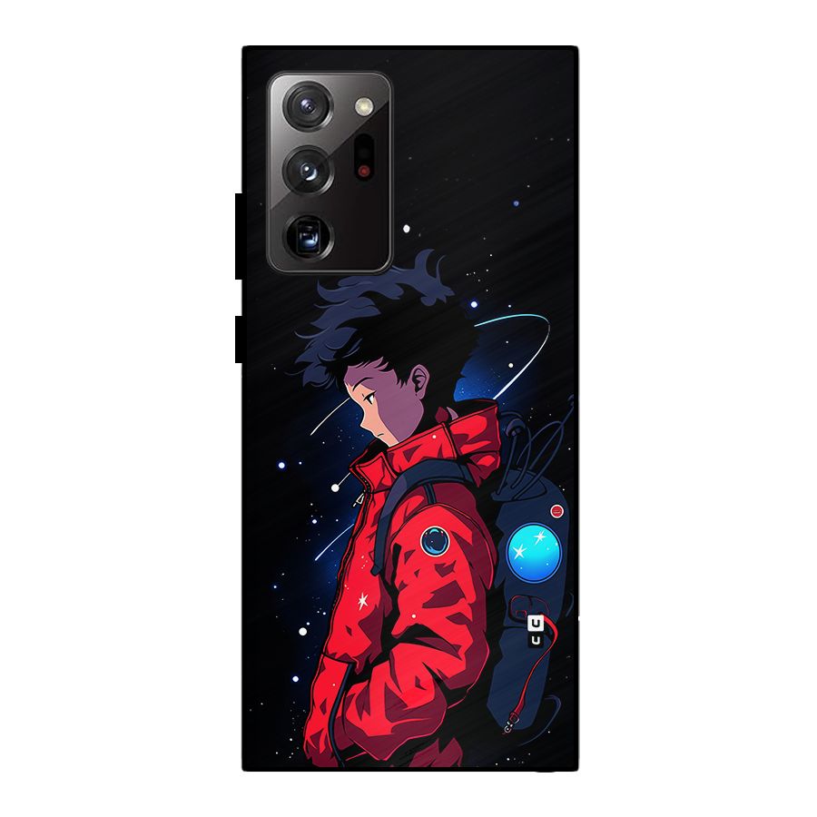 Cute Space Boy Metal Back Case for Galaxy Note 20 Ultra 5G