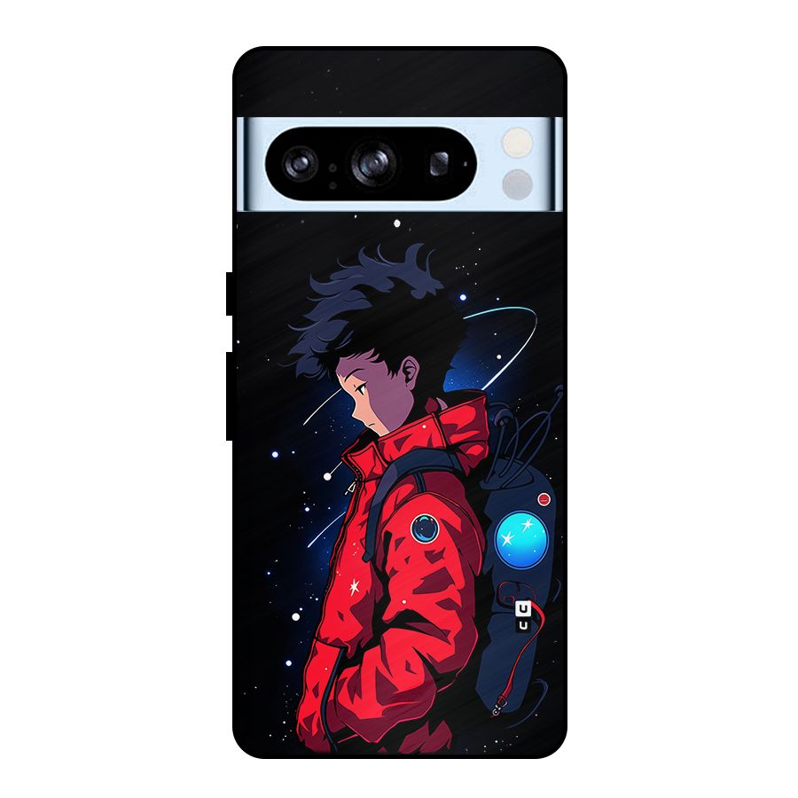 Cute Space Boy Metal Back Case for Google Pixel 8 Pro