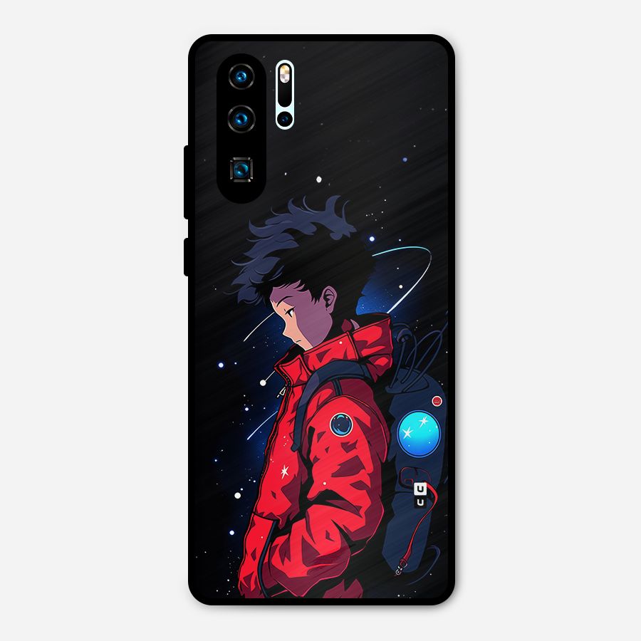 Cute Space Boy Metal Back Case for Huawei P30 Pro