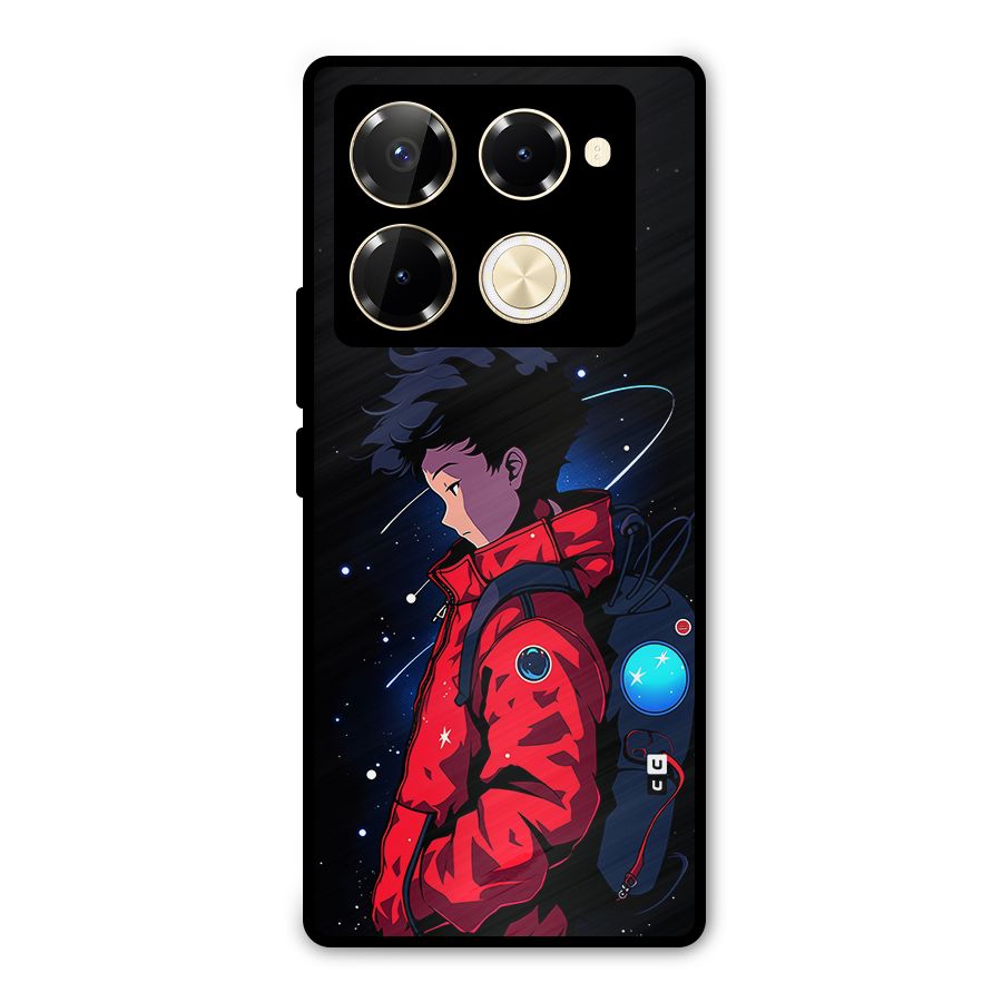 Cute Space Boy Metal Back Case for Infinix Note 40 Pro Plus