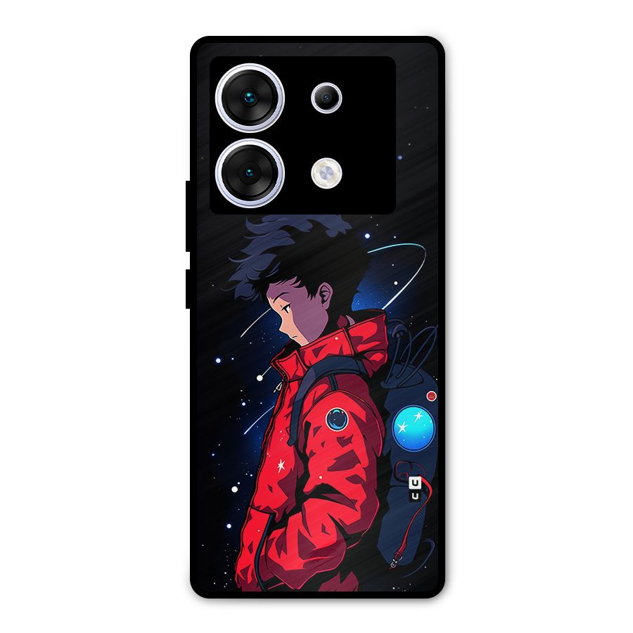 Cute Space Boy Metal Back Case for Infinix Zero 30 5G