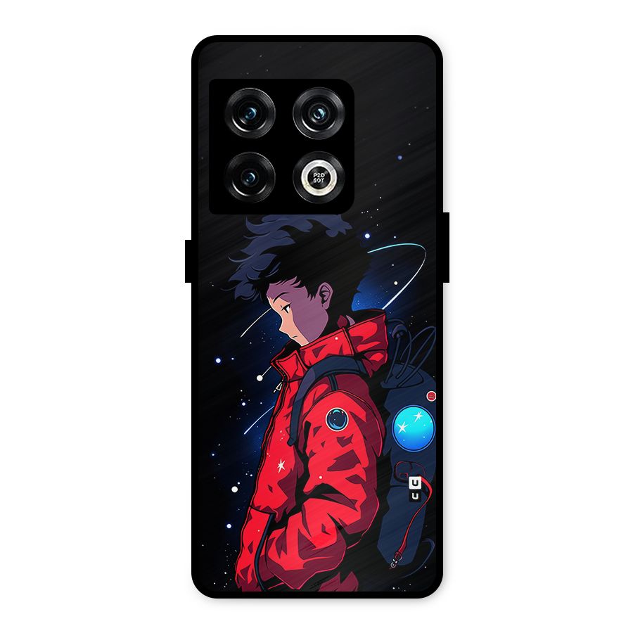 Cute Space Boy Metal Back Case for OnePlus 10 Pro 5G