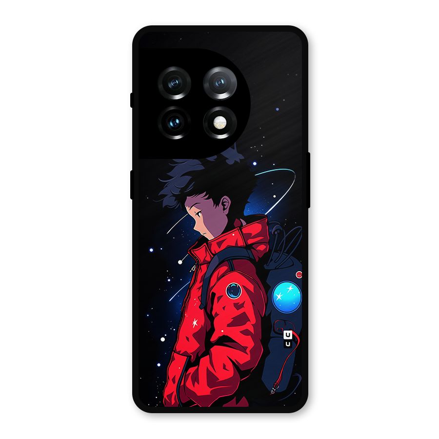 Cute Space Boy Metal Back Case for OnePlus 11