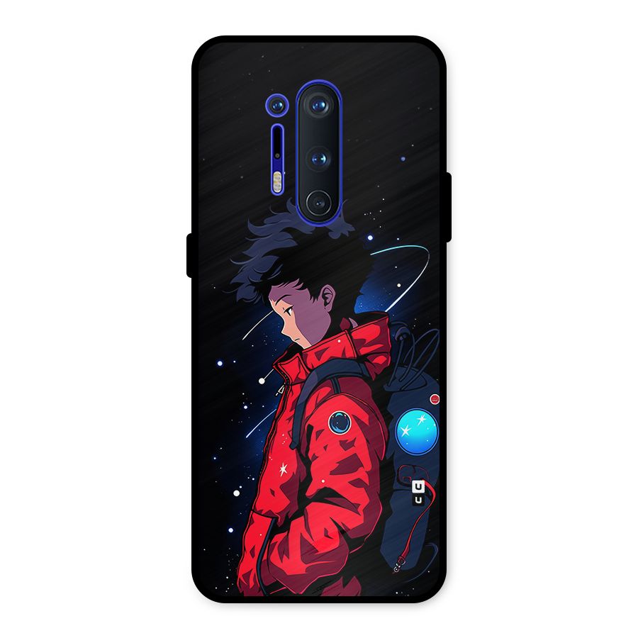 Cute Space Boy Metal Back Case for OnePlus 8 Pro