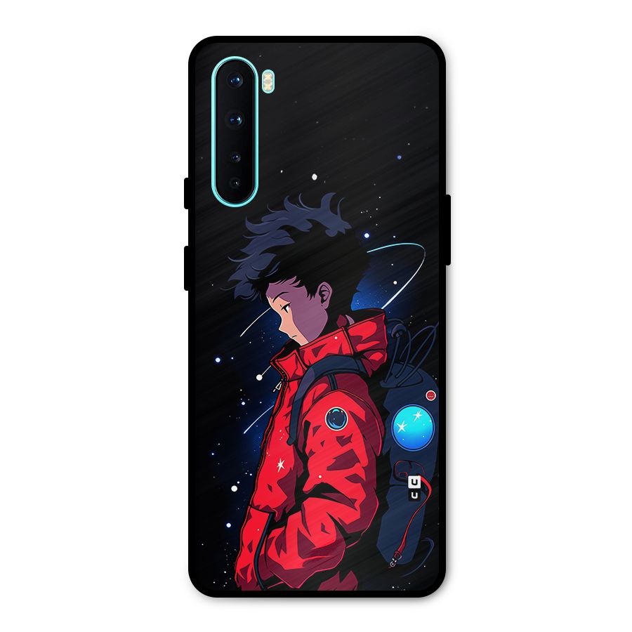 Cute Space Boy Metal Back Case for OnePlus Nord