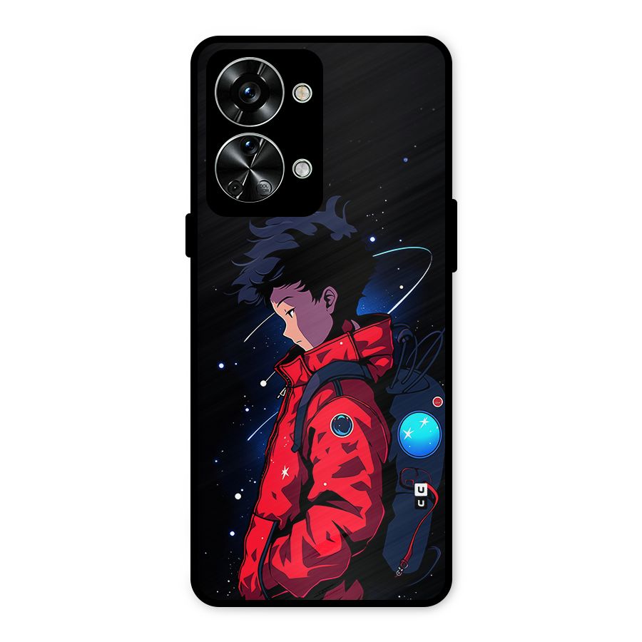 Cute Space Boy Metal Back Case for OnePlus Nord 2T