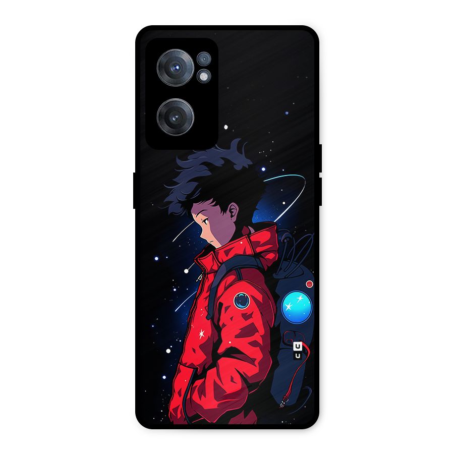 Cute Space Boy Metal Back Case for OnePlus Nord CE 2 5G