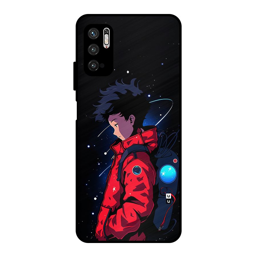 Cute Space Boy Metal Back Case for Poco M3 Pro 5G